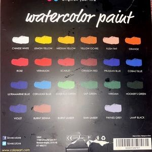 Water color paints and full set bob ross kit